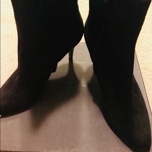 ELIE TAHARI SUEDE VICTORIA ANKLE BOOT